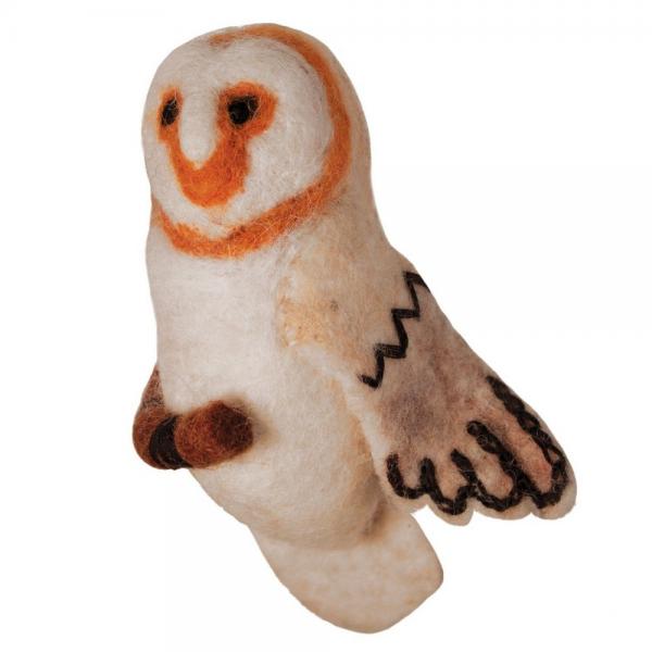 Barn Owl Woolie Ornament